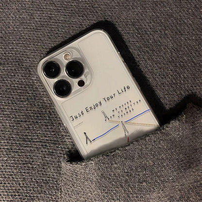 Premium Silicone iPhone Case - "Life is Beautiful" Slogan | Aesthetic 2026 Collection